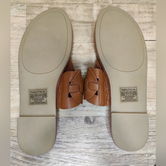 NWOT Nautica Brown Braided Sandals Women's Size 8 - Picture 4 of 4